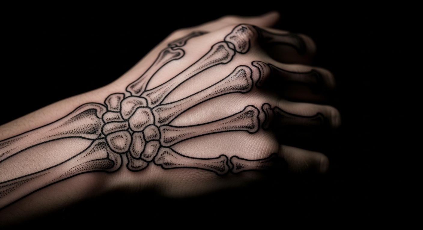 27 Best Dark Aesthetic Skeleton Hand Tattoos Going Viral in 2026