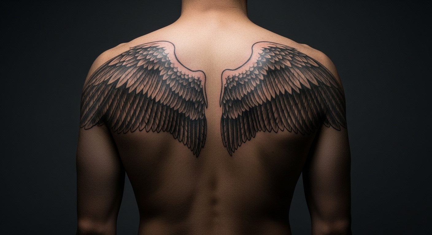 11 Inspiring Full Back Angel Tattoos with Hidden Meaning