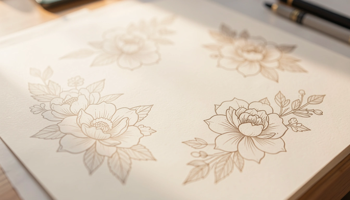 41 Dreamy Floral Easy Tattoo Stencils Going Viral in 2026