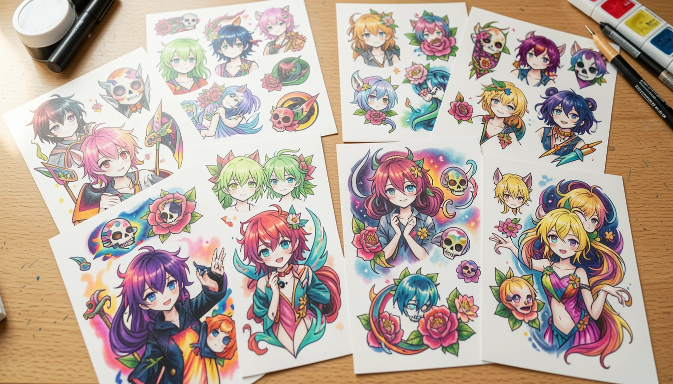 21 Subtle Colorful Anime Inspired Tattoo Ideas for True Fans
