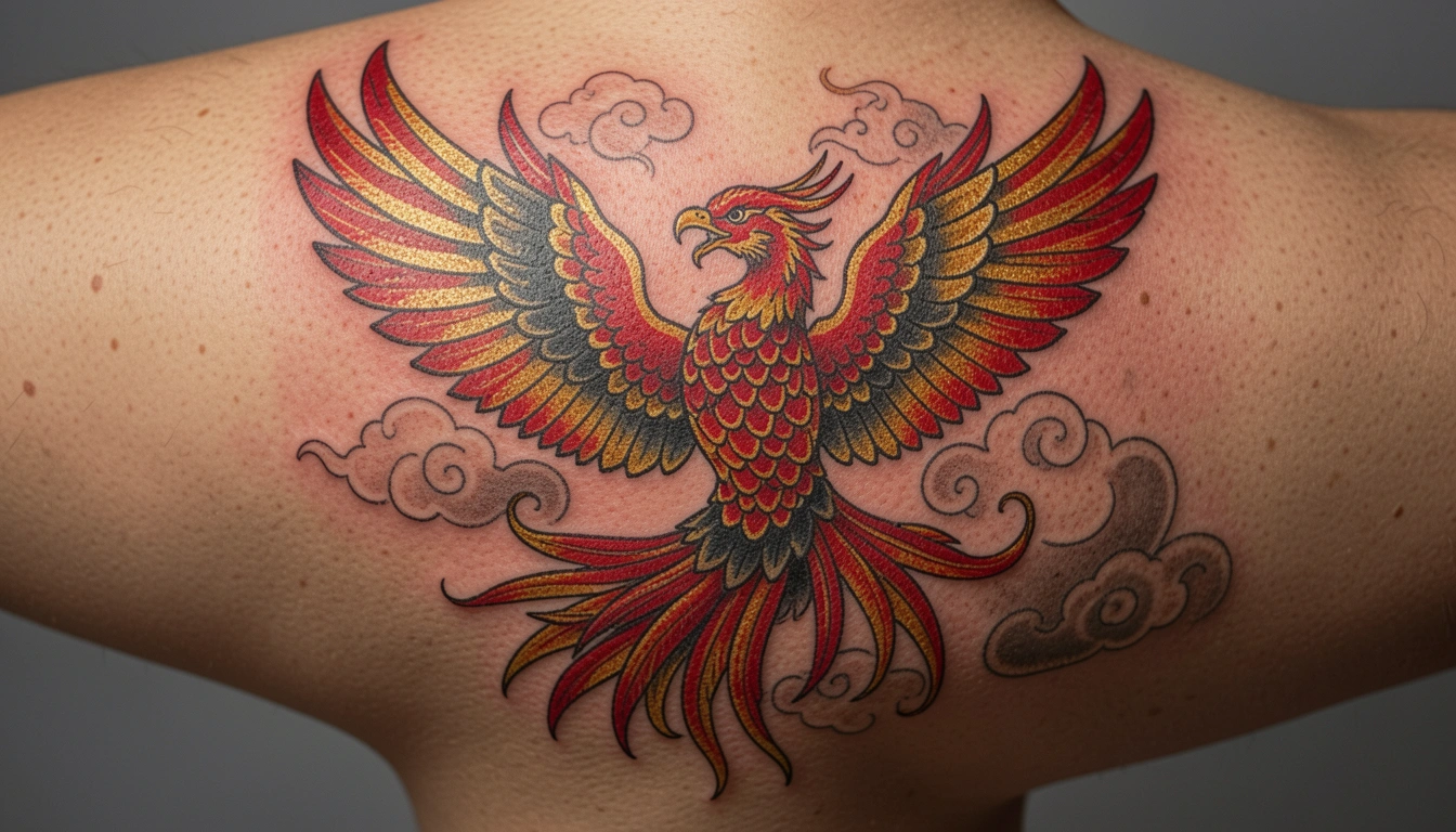 33 Magical Colorful Japanese Phoenix Tattoos You’ll Want to Try