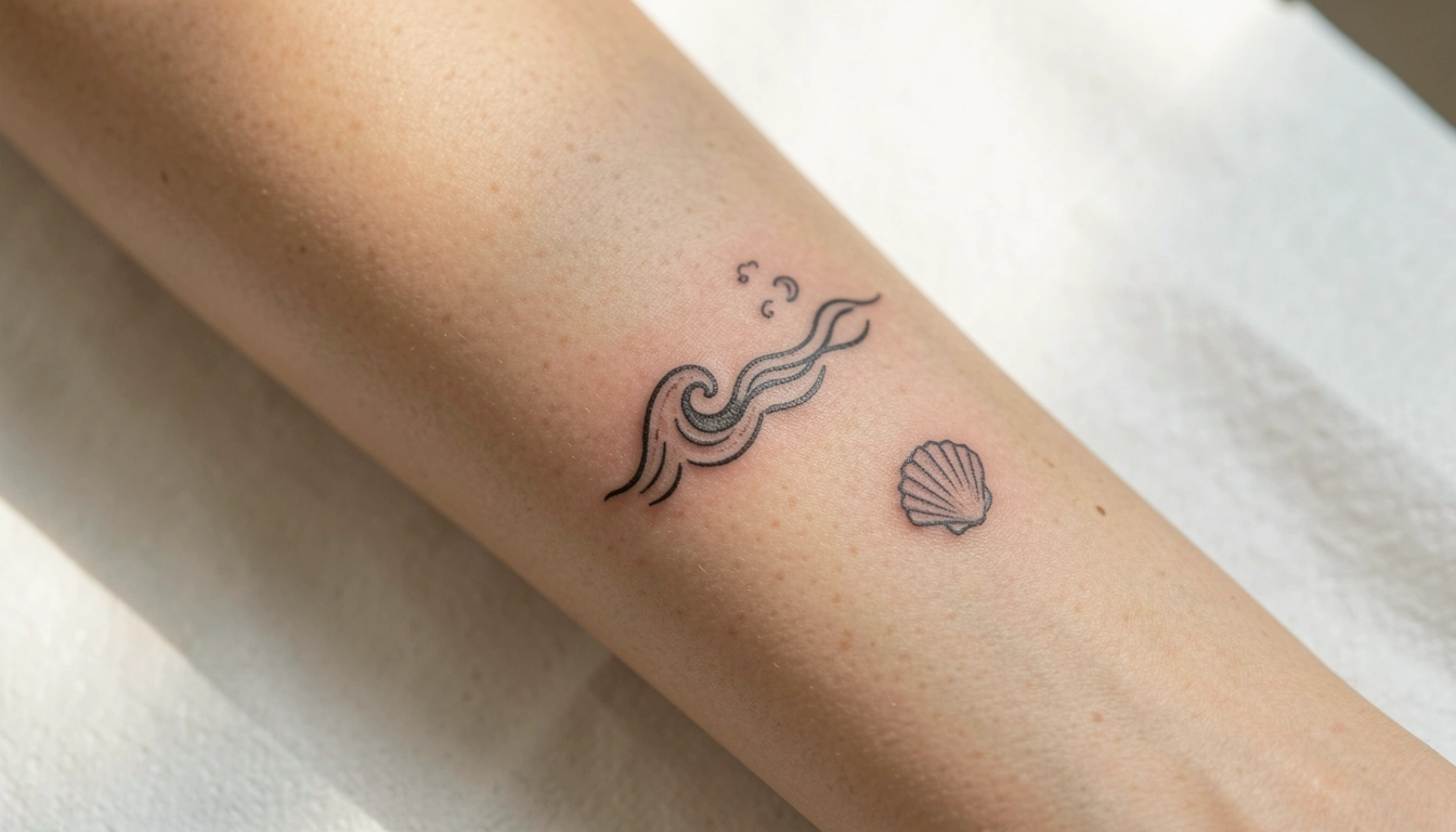 Looking for Minimalist Ocean Theme Tattoos? Here Are 7 Ideas