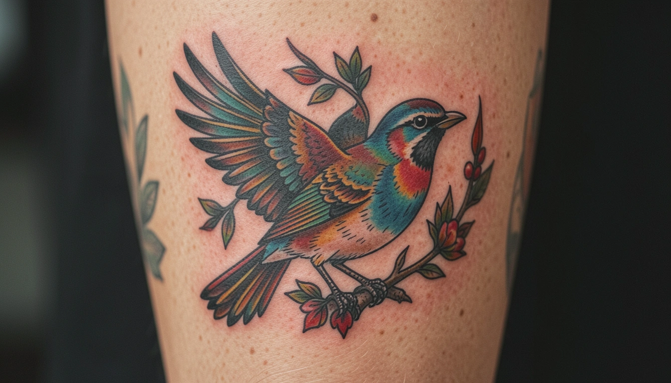 41 Standout Traditional Bird Tattoos Made for Bold Men