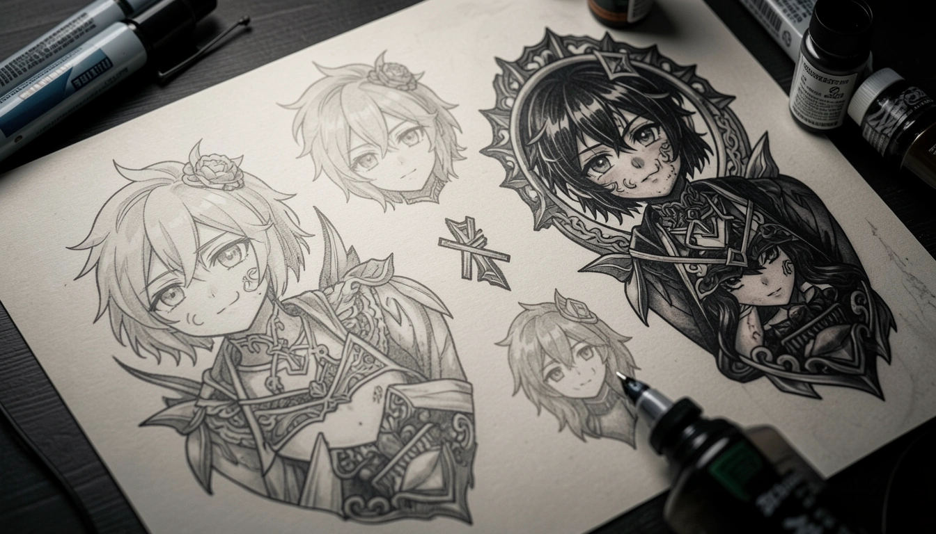 41 Lovely Anime Inspired Tattoos for True Fans