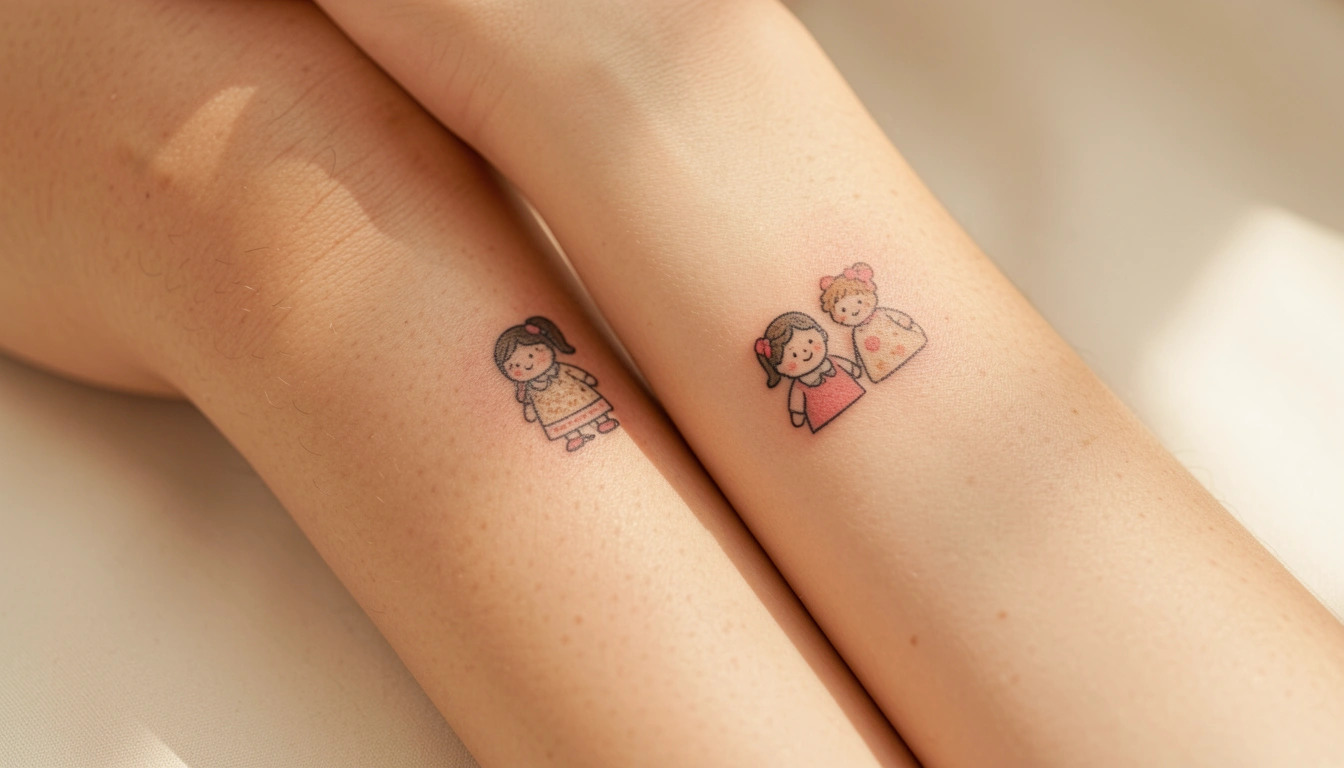 21 Heartfelt Minimalist Father Daughter Tattoos That Tell a Story