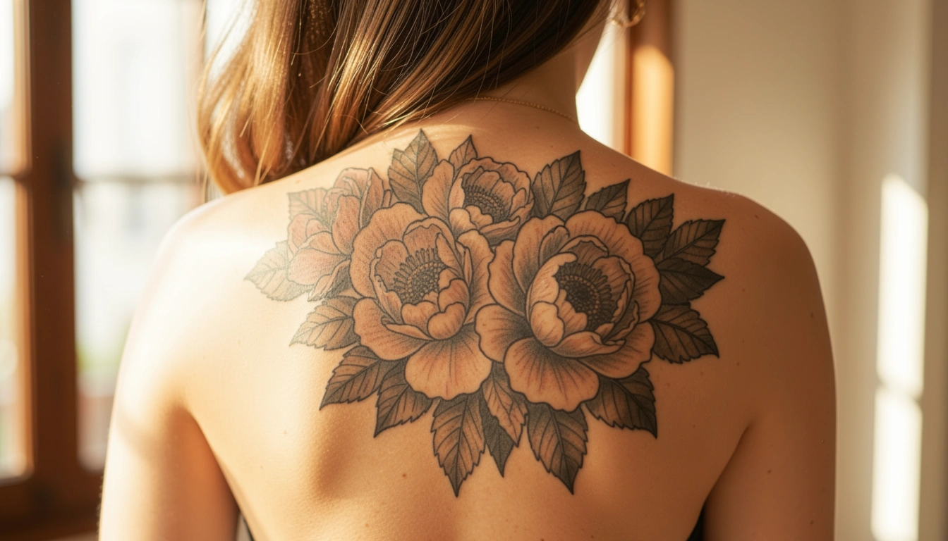 30 Edgy Floral Back Tattoos Every Woman Will Love