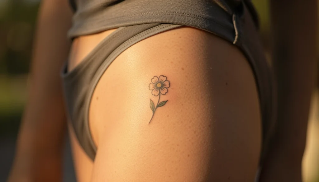 small hip tattoos women