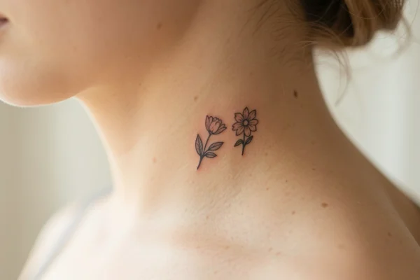 12 Pretty Delicate Side Neck Tattoos Worth the Pain