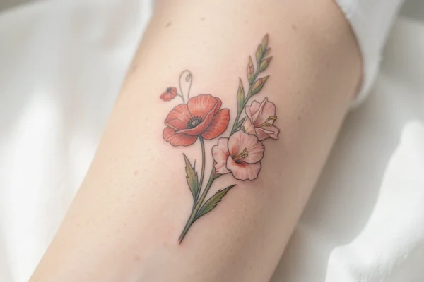 51 Standout Small August Birth Flower Tattoos You’ll Want to Try