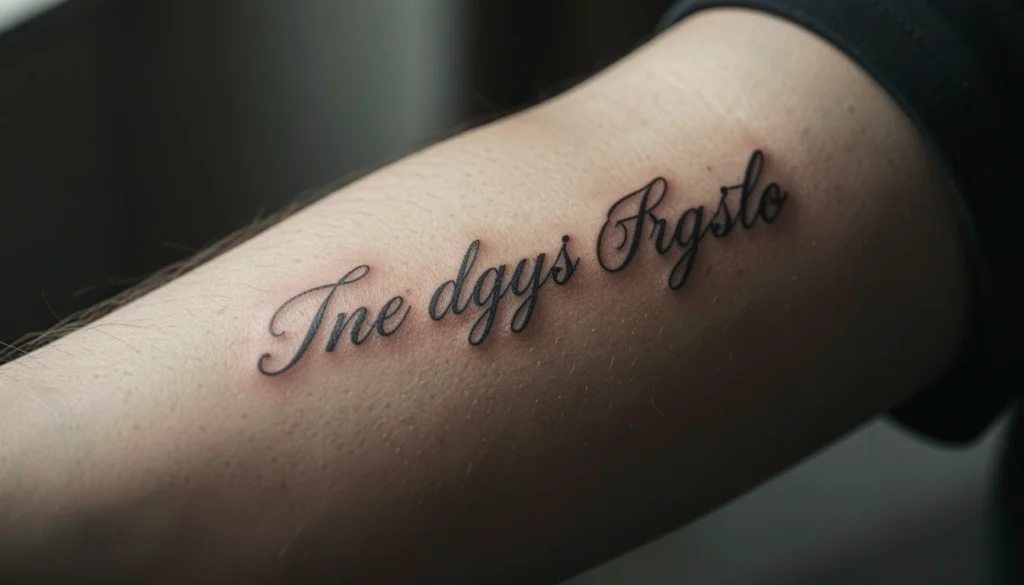 meaningful name tattoos for men