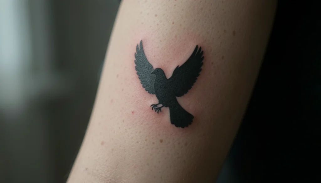 religious dove tattoo men
