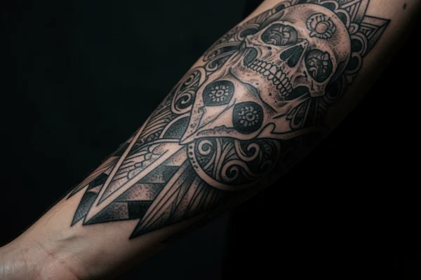 35 Striking Blackwork Full Sleeve Tattoos for Modern Guys