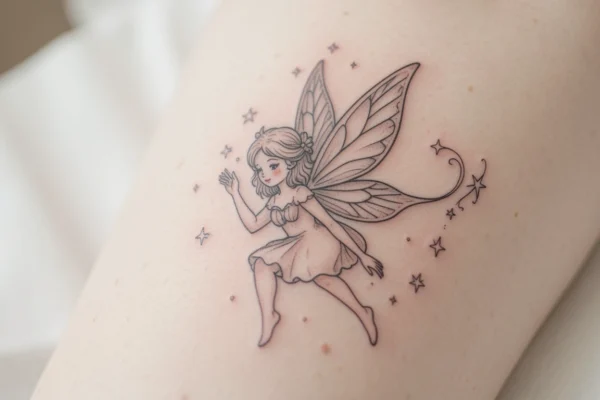 15 Dainty Minimalist Fairy Tattoos to Match Your Aesthetic