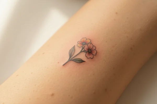 15 Dainty Minimalist December Birth Flower Tattoos to Try