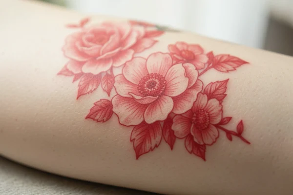 23 Gorgeous Floral Red Ink Tattoos Going Viral in 2026