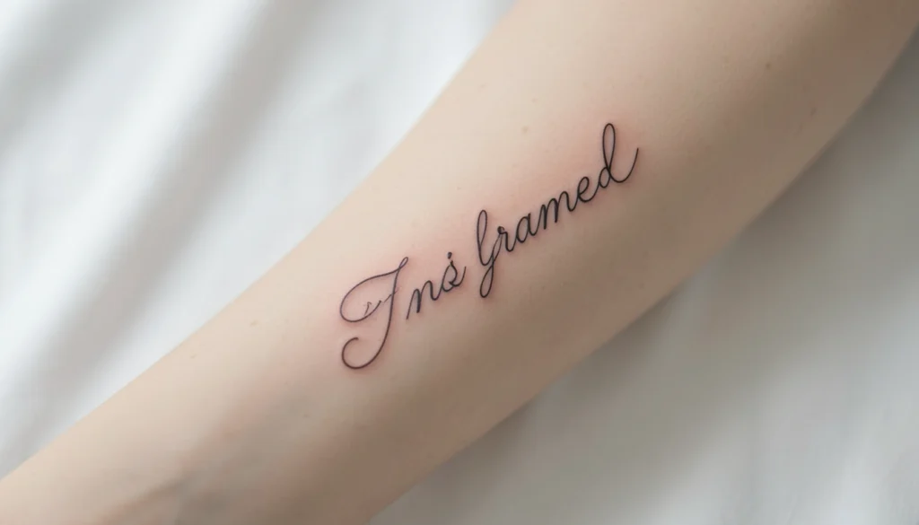 fine line name tattoo ideas