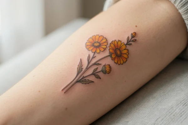 23 Unique Delicate October Birth Flower Tattoos You’ll Want to Try