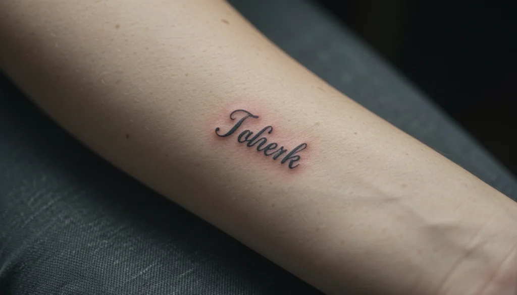 small name tattoos for men