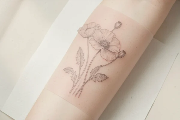 41 Soulful Delicate August Birth Flower Tattoos You’ll Want to Try