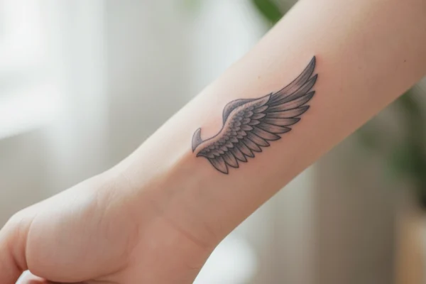 35 Sacred Small Angel Tattoo Designs with Deep Meaning