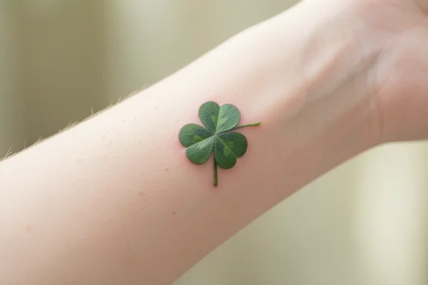 21 Lovely Small Four Leaf Clover Tattoos for Good Luck