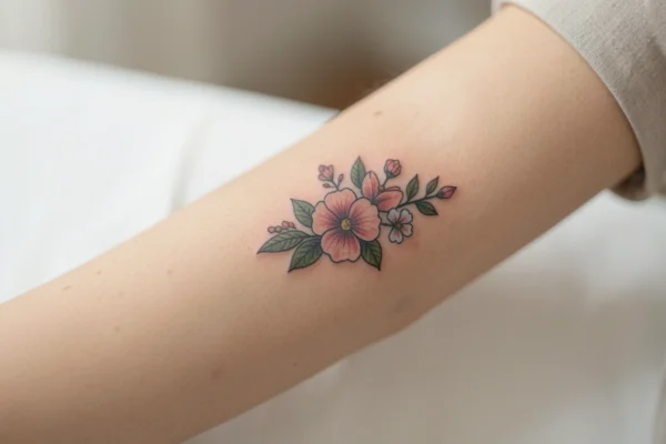 20 Lovely Floral Small Arm Tattoos with Soft Vibes