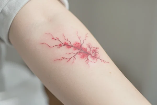 17 Pretty Delicate Red Ink Tattoos to Try in 2026