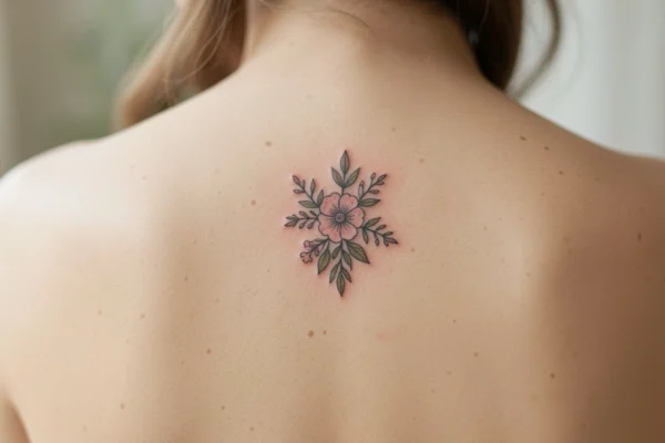 25 Gorgeous Floral Small Back Tattoos to Show Off