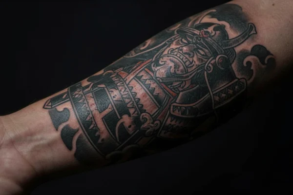 27 Bold Blackwork Samurai Tattoos for Modern Warriors